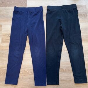 Vineyard Vines Girls Navy and Black Leggings Lot